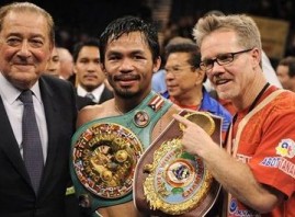 Freddie Roach, Manny Pacquiao, Bob Arum