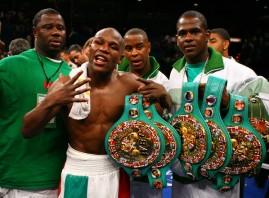 Oscar De La Hoya v Floyd Mayweather Jr. Oscar De La Hoya v Floyd Mayweather Jr.